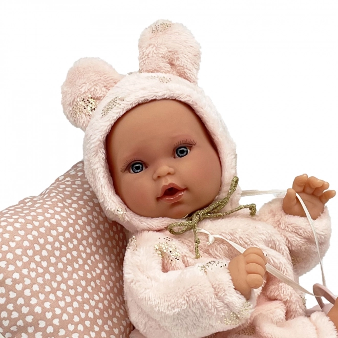 Antonio Juan 1136 KIKA - realistisk dukke baby med speciel bevægelsesfunktion og blødt stofkrop - 27 cm