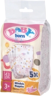 BABY born bleer til dukker 43 cm (5 stk)