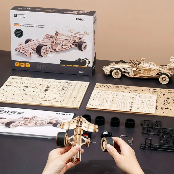 RoboTime 3D træpuslespil Racerbil