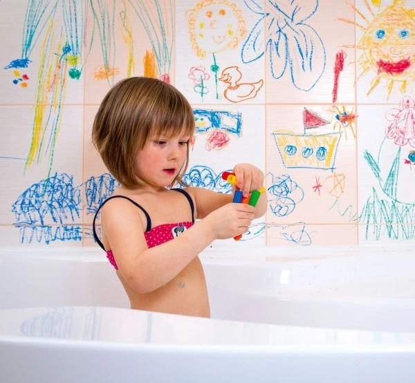 Farvekridt til badet 8 farver