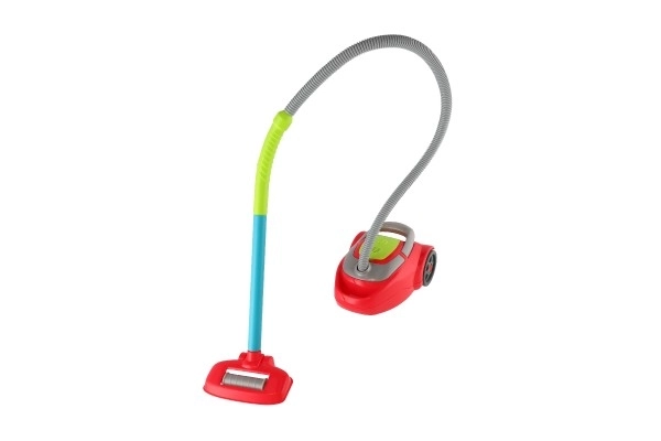 Støvsuger plast 18x25cm med batteri og lyd i kasse 29x17x23cm 24m+