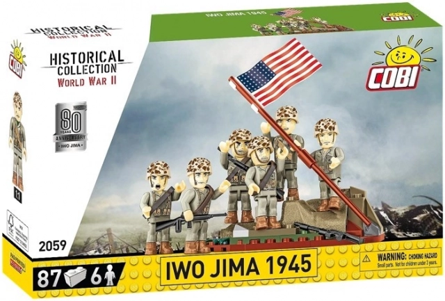 Klodser Raising the Flag on Iwo Jima 1945 - 87 klodser