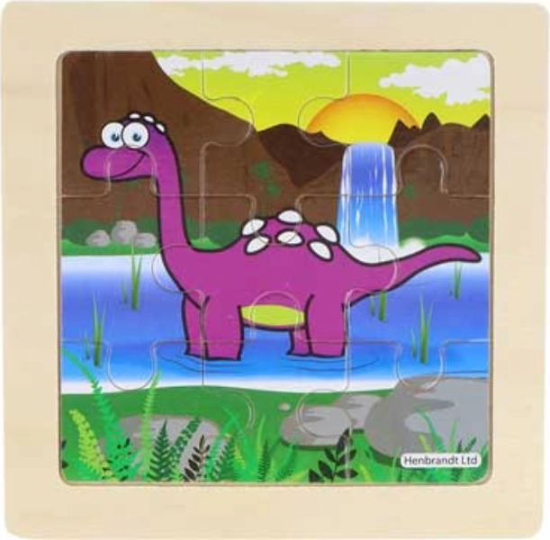 Træpuslespil dinosaur Stegosaurus 9 brikker