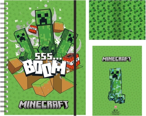 Linet blok med Minecraft-motiv