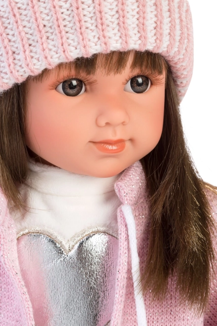 Llorens 53528 SARA - realistisk dukke med blødt stoflegeme - 35 cm