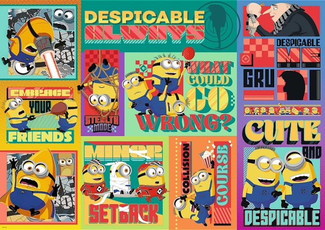 Puslespil Grusomme mig 4: Gru og Minions 1000 brikker