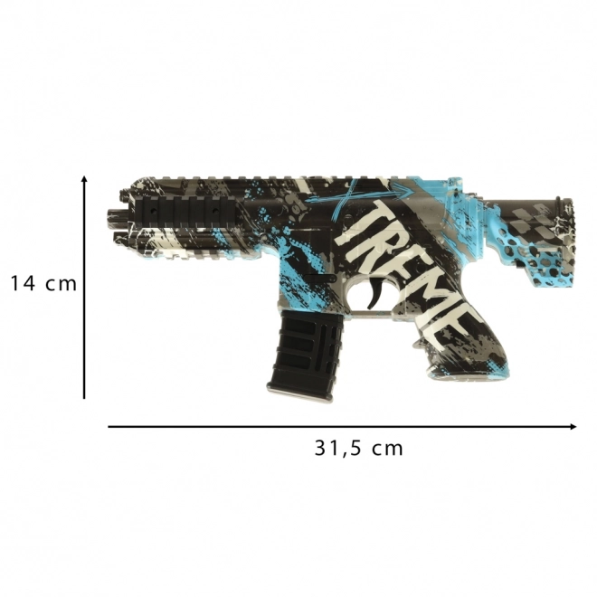Pistol til vand-gel kugler blå karabin