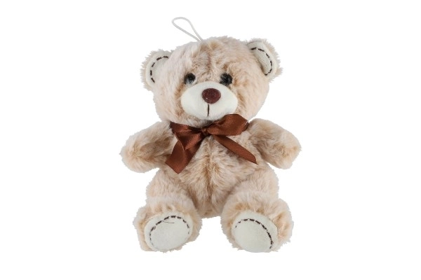 Plys bamse med sløjfe