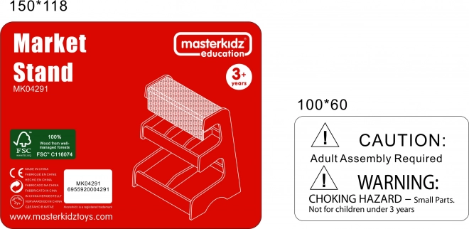 Træmarkedshytte til børn Masterkidz