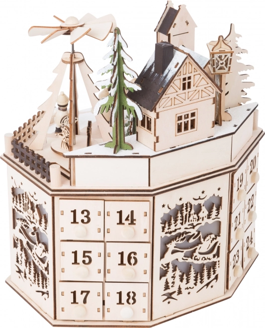 Adventskalender med julepyramide Small Foot