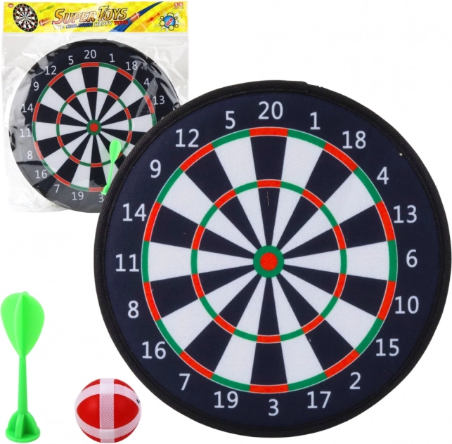 Klassisk Darttavle med Bold og Pil på Velcro