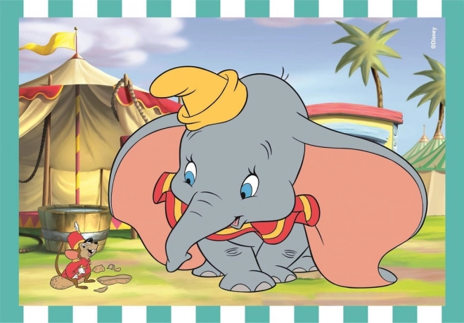 Puslespil 4i1 Super Farve Disney Klassisk