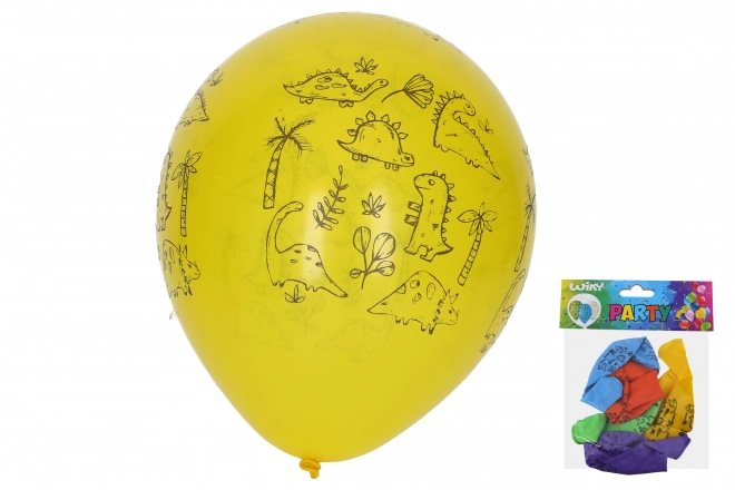 Oppustelige dinosaurer balloner 30 cm - 5 stk