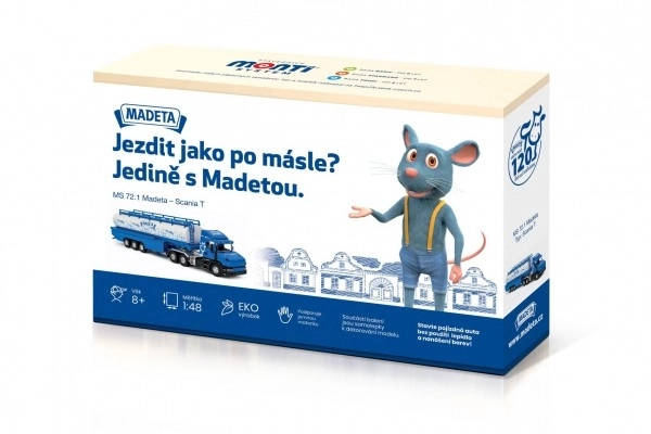 Byggesæt Monti System MS 72.1 Madeland Scania T 1:48 i kassen 32x21x7,5cm