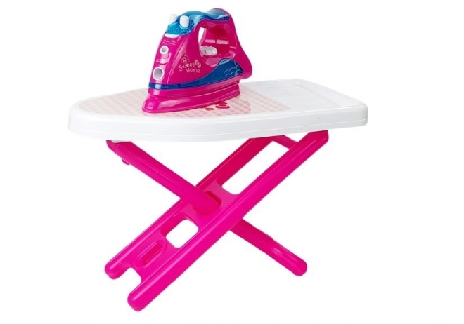 Strygesæt pink strygebræt til tøjbøjler