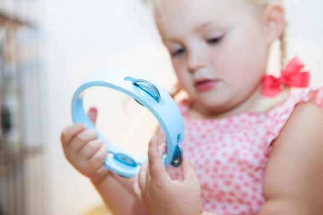 Blåt træsæt til musik