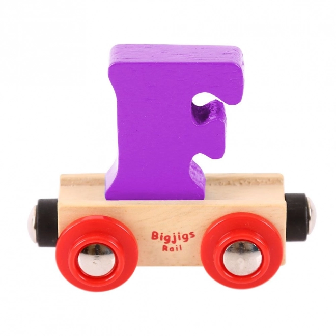 Bigjigs Rail trævogn med bogstavet F