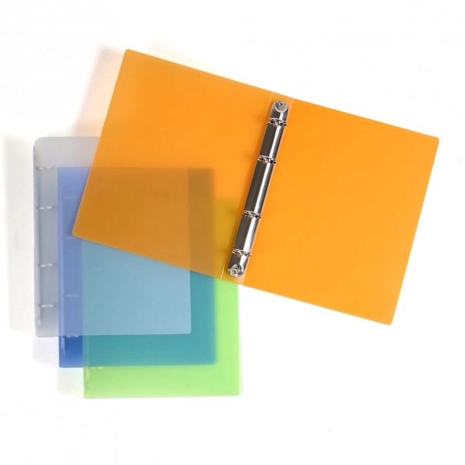 Ringbindemappe PP A5 4 ringe Opaline orange