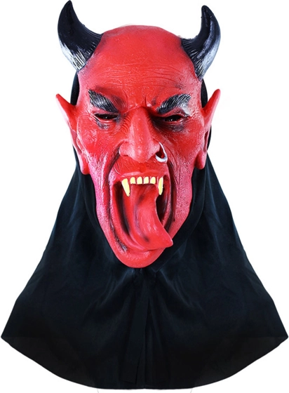 Djævelsk maske med tunge
