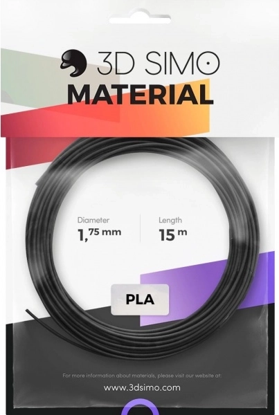 PLA-filament pro 3D-pen og 3D-print – sæt 1,75 mm, 15 m (sort, guld, sølv)