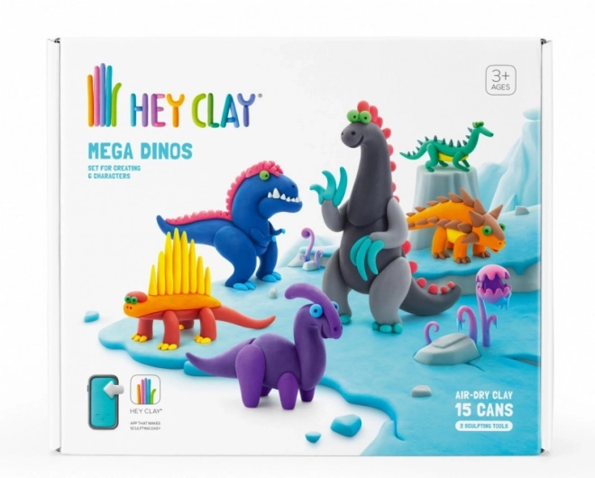 Hey Clay Mega Dinosaurer Sæt