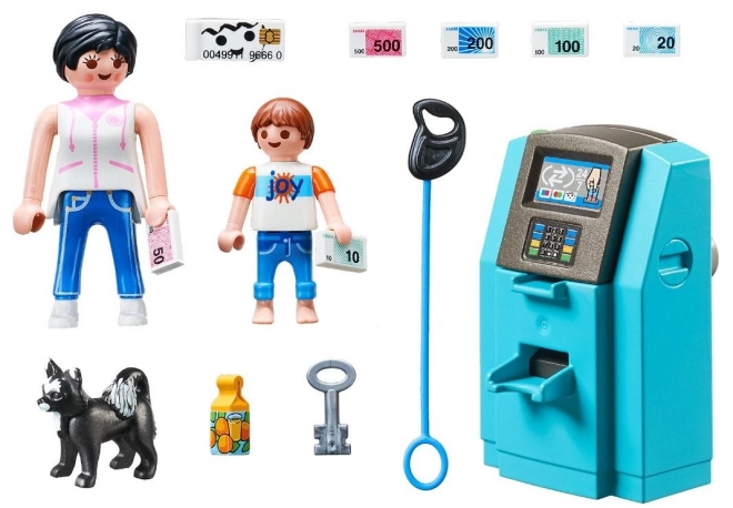 Playmobil turister med pengeautomat