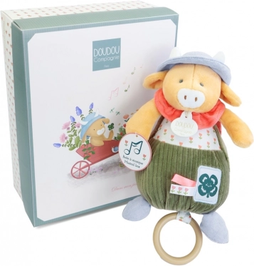 Gaveæske Plysbamse Koen Aneth med melodi 20 cm