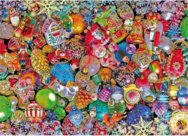 CLEMENTONI Puzzle Impossible: glitrende jul, 1000 brikker