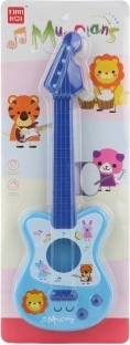Børneguitar i plast, blå