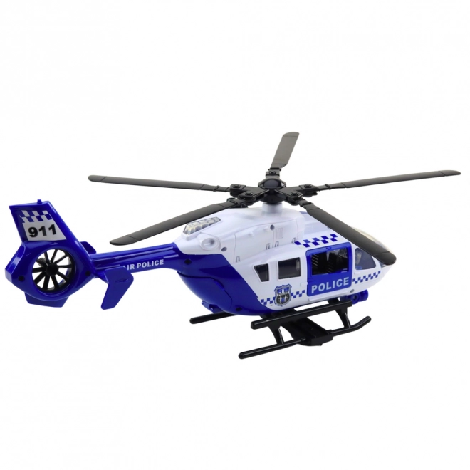 Politihelikopter med lys og lyde