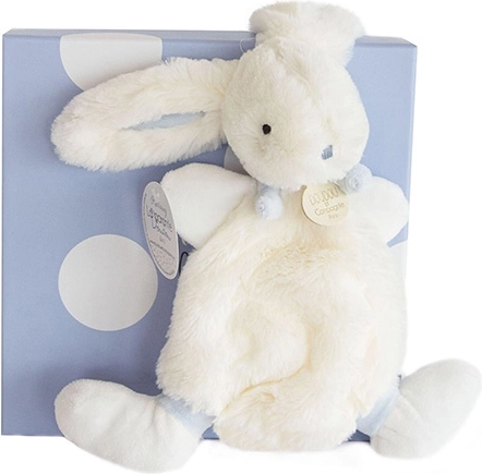 Gavesæt Plysbamse kanin blå