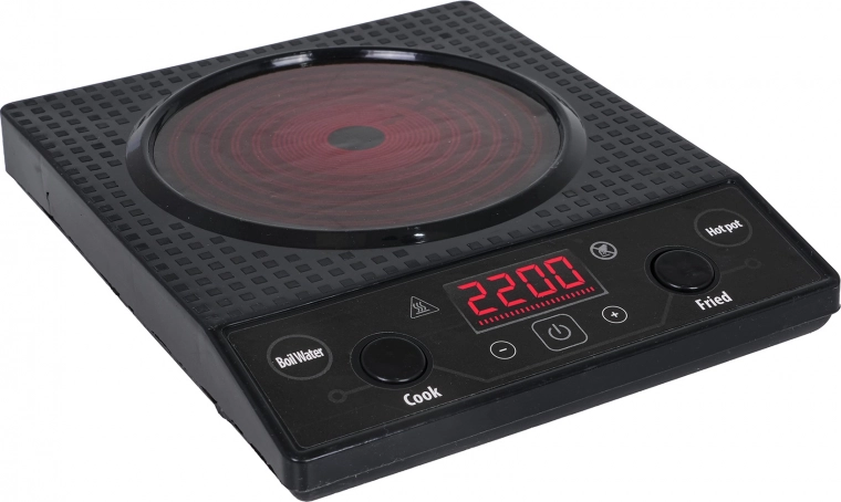 Induktionskogeplade med madlavningslyde