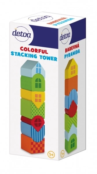 Farverig pyramide