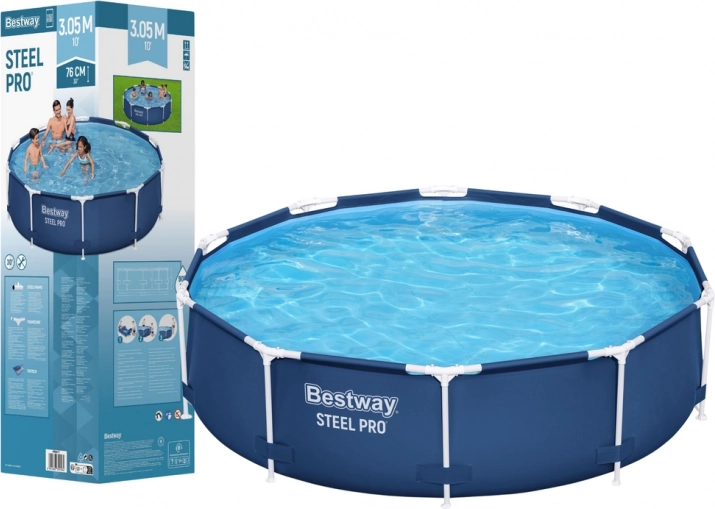 Havepool med stel 306 cm x 76 cm Bestway