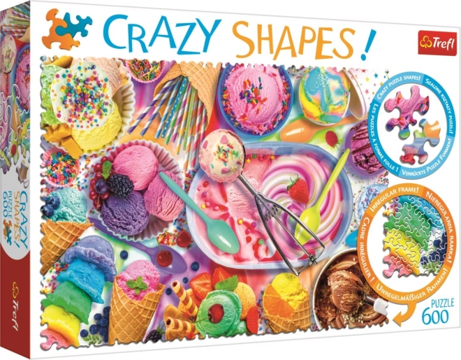 Trefl Crazy Shapes puslespil Søde drømme 600 brikker