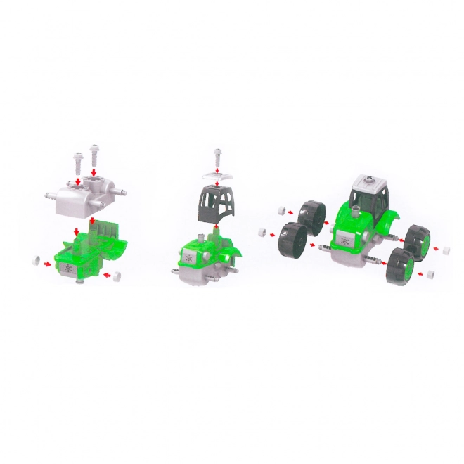 Skruetraktor med trailer