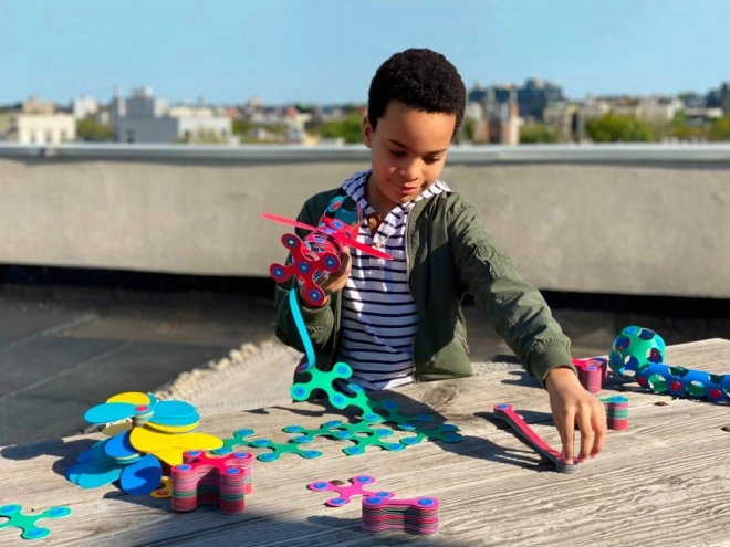 Magnetiske klodser Clixo Super Rainbow, 60 stykker