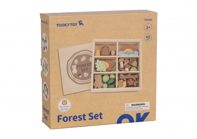 Skovsæt med træklodser Tooky Toy