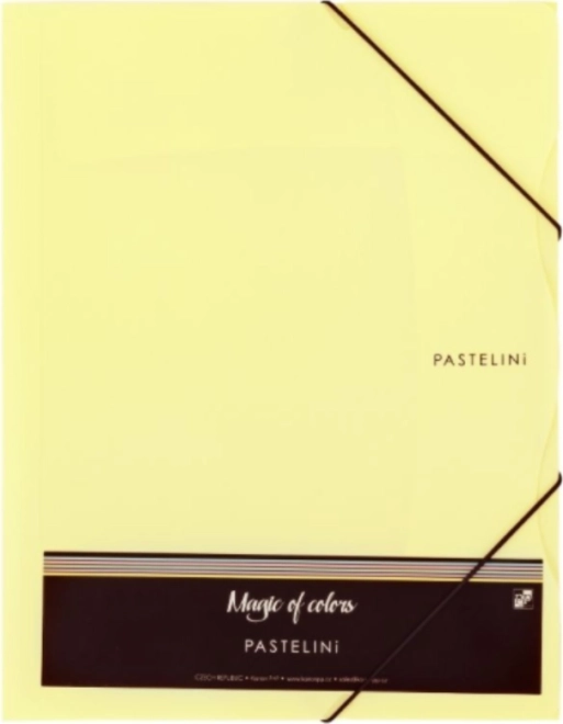 Mappe med elastik A4 PASTELINI gul