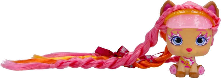 Lange farverige hår til kreative frisurer