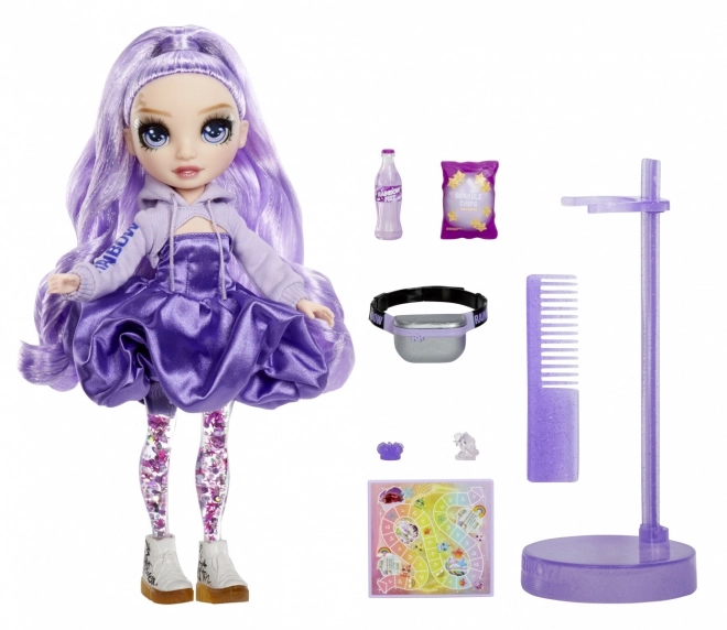 Rainbow High Glimmer & Skinne Mode dukke - Viola (Lilla)