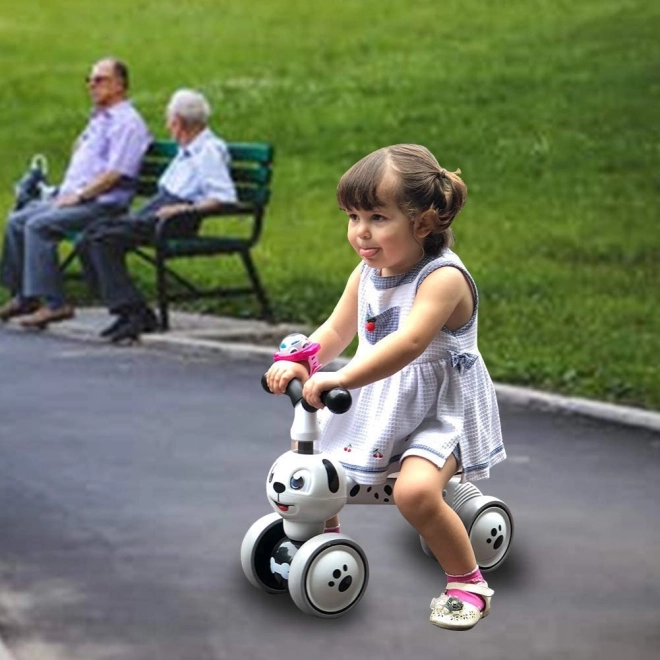 ECOTOYS Løbecykel Hund hvid