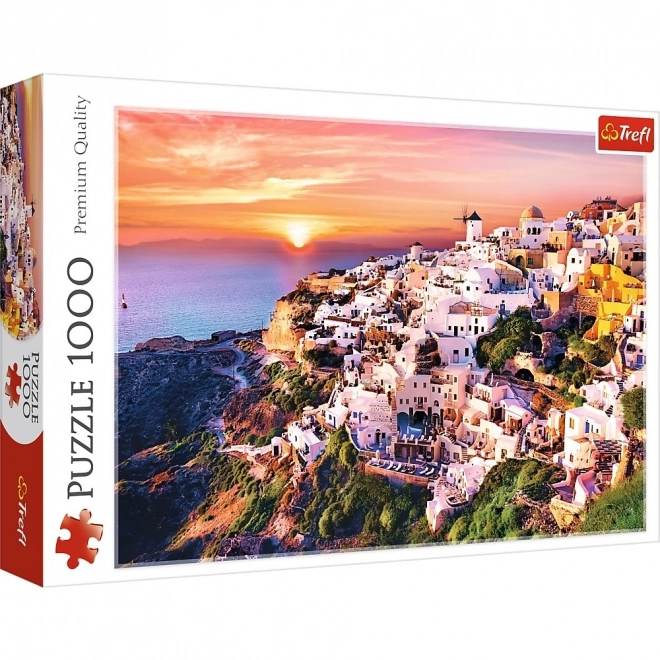 Puslespil Santorini Solnedgang 1000 Brikker