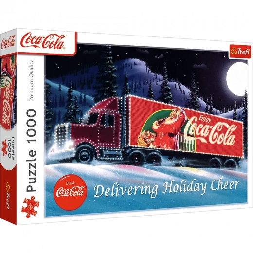 Puslespil 1000 brikker XMAS COCA-COLA Julelastbil
