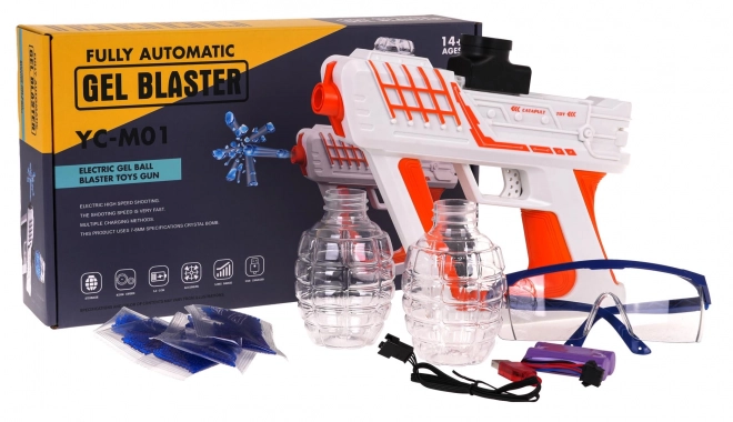 Automatisk gelpistol med tilbehør
