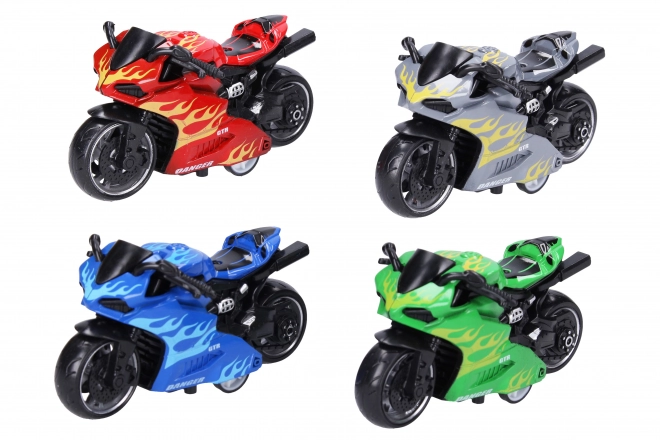 Supersport motorcykel på træk