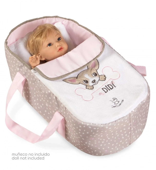 DeCuevas 81643 Foldbar dukkevogn 3 i 1 med bæretaske DIDI 2021 - 75 cm