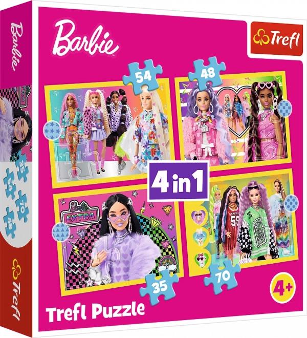 Puslespil Barbie Glade verden 4i1