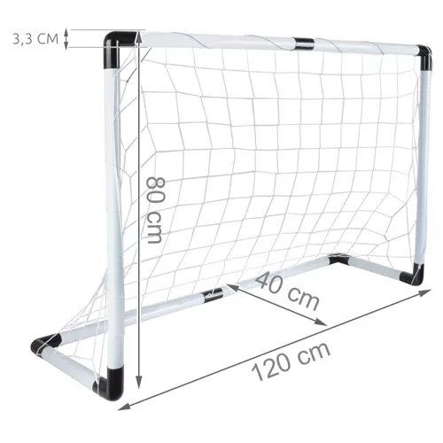 Fodboldmål + bold + pumpe 23459