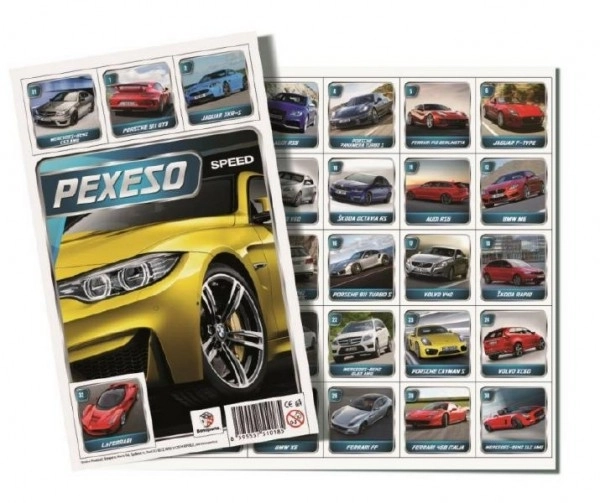 Pexeso Biler selskabsspil 32 billedepar